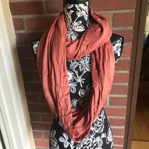 Coral infinity scarf